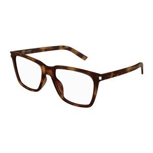NEW SAINT LAURENT EYEGLASSES SL717 SLIM 003 HAVANA WOMEN SQUARE SL 717 SLIM 003
